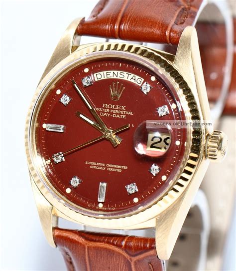 rolex day-date mit lederarmband|Rolex Day.